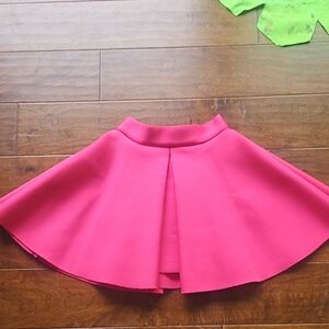 Aqua Vibrant Pink Skater Skirt